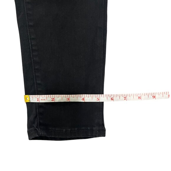 NWT Arizona Women's Size 16 Black High Rise Stretch Jeggings Denim Skinny Fit - Picture 15 of 16
